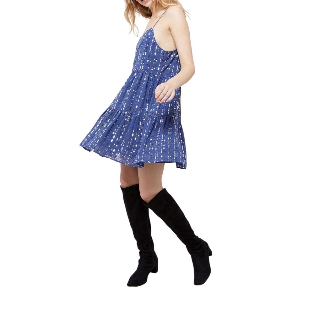 Urban Outfitters UO Hanna Dress Women's Small Mini Embellished Sequin Babydoll